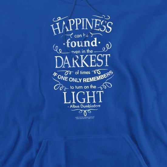 Harry Potter - "Happiness Can Be Found" Kapuzenpullover für Herren/Damen Unisex (Königsblau) - Image 3