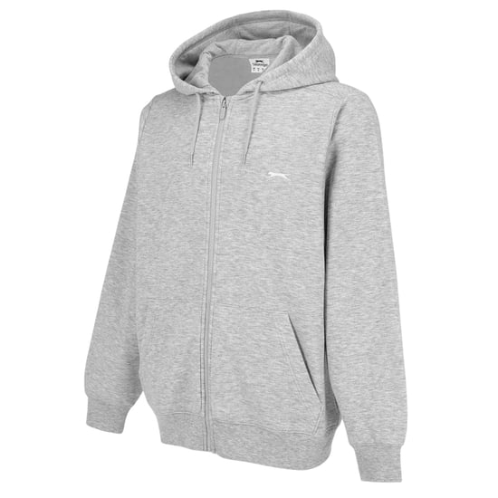 Slazenger - Hoodie mit durchgehendem Reißverschluss für Herren, Polyester-Baumwollmischgewebe (Grau meliert) - Image 3