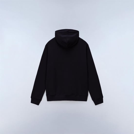 Napapijri - Kapuzenpullover für Herren, Baumwolle, lose Passform (Schwarz/Grau) - Image 2