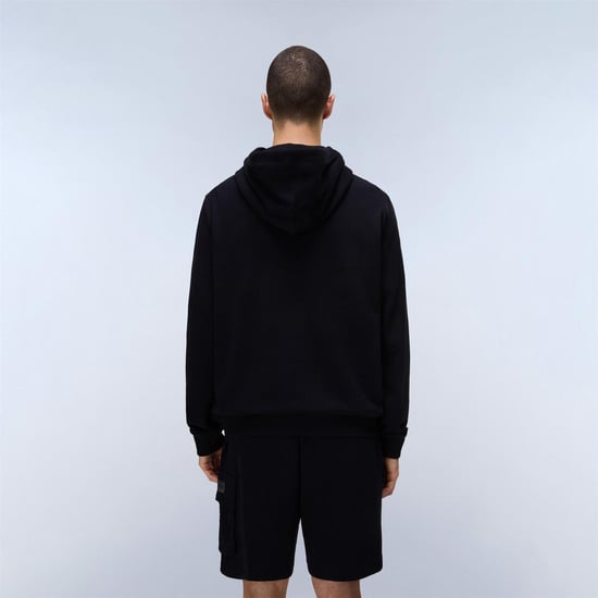 Napapijri - Kapuzenpullover für Herren, Baumwolle, lose Passform (Schwarz/Grau) - Image 4