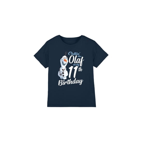 Frozen - "Chillin Like Olaf" T-Shirt für Kinder - 11. Geburtstag (Marineblau) - Image 1