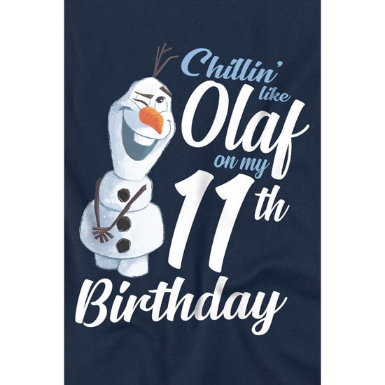 Frozen - "Chillin Like Olaf" T-Shirt für Kinder - 11. Geburtstag (Marineblau) - Image 3