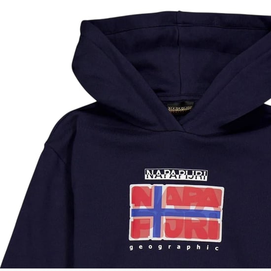 Napapijri - "Sella" Kapuzenpullover für Kinder (Meeresblau) - Image 3