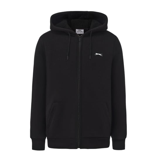 Slazenger - Hoodie mit durchgehendem Reißverschluss für Herren, mit Borg gefüttert (Schwarz) - Image 1