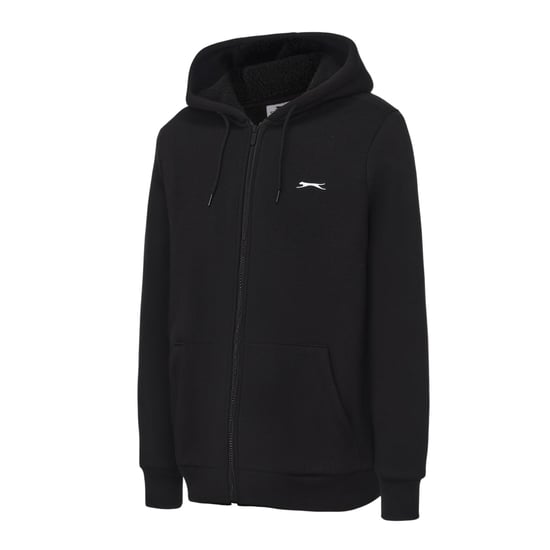 Slazenger - Hoodie mit durchgehendem Reißverschluss für Herren, mit Borg gefüttert (Schwarz) - Image 3