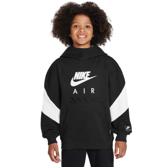Nike - "Air" Kapuzenpullover für Kinder, Fleece (Schwarz/Weiß) - Image 1