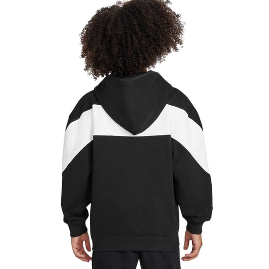 Nike - "Air" Kapuzenpullover für Kinder, Fleece (Schwarz/Weiß) - Image 2