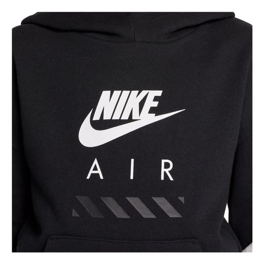 Nike - "Air" Kapuzenpullover für Kinder, Fleece (Schwarz/Weiß) - Image 3