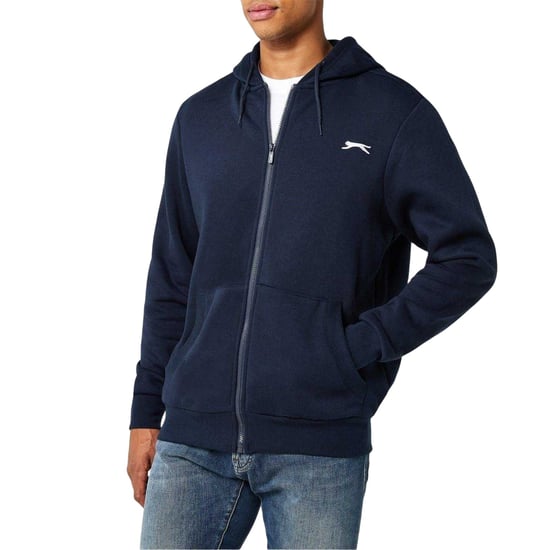 Slazenger - Hoodie mit durchgehendem Reißverschluss für Herren, Polyester-Baumwollmischgewebe (Marine) - Image 3