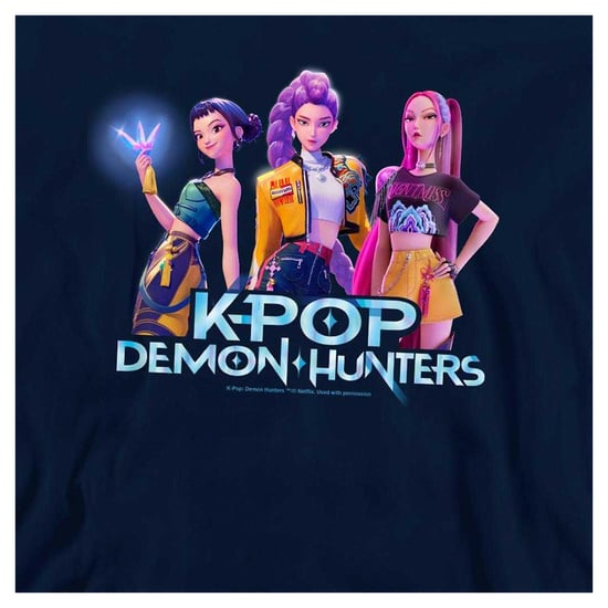 K-Pop Demon Hunters - "Huntrix" Hoodie zum Überziehen für Kinder (Marine) - Image 4