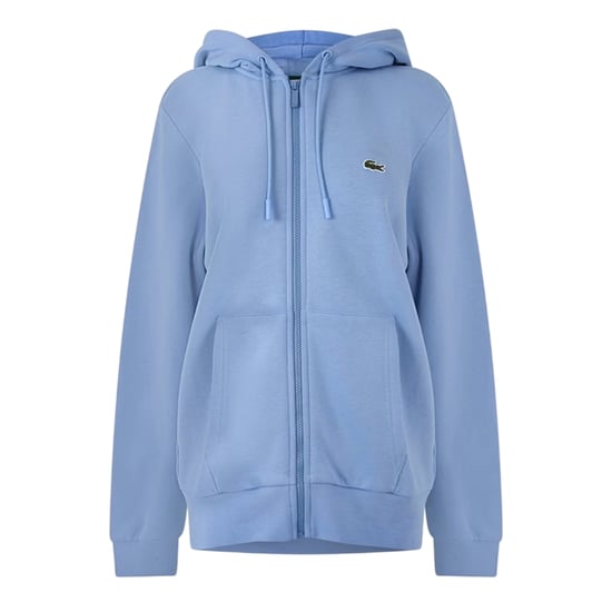 Lacoste - "Basic" Hoodie mit durchgehendem Reißverschluss für Herren, Baumwollmischung (Blau) - Image 1