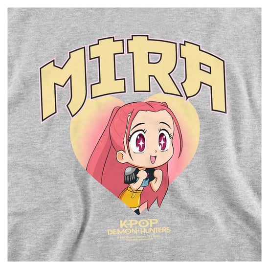 K-Pop Demon Hunters - "Huntrix" Hoodie zum Überziehen für Kinder (Grau meliert) - Image 3