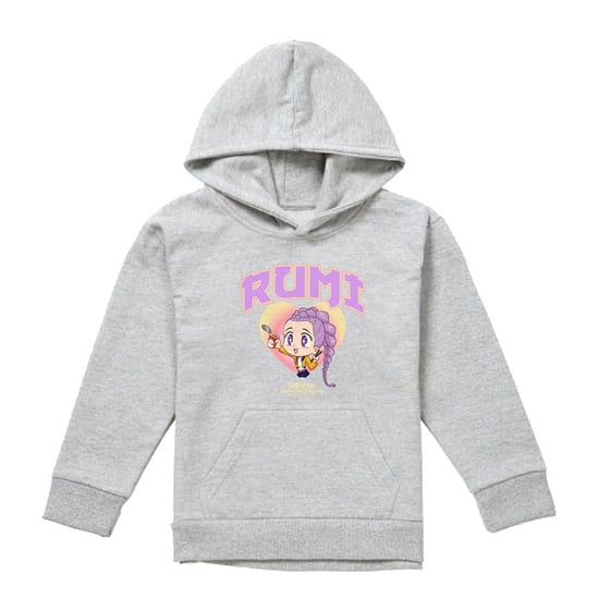 K-Pop Demon Hunters - "Huntrix" Hoodie zum Überziehen für Kinder (Grau meliert) - Image 1