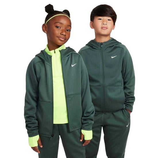 Nike - "Therma Fit" Hoodie mit durchgehendem Reißverschluss für Kinder, Langärmlig (Graugrün) - Image 1
