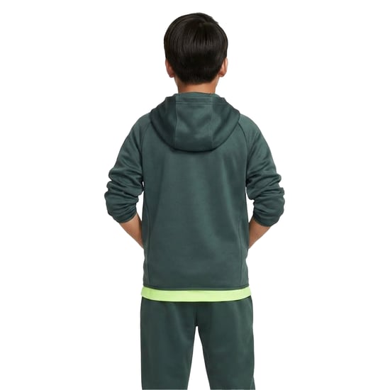 Nike - "Therma Fit" Hoodie mit durchgehendem Reißverschluss für Kinder, Langärmlig (Graugrün) - Image 3