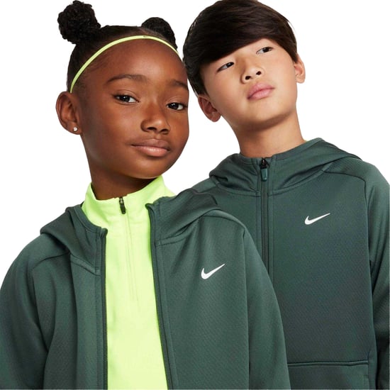 Nike - "Therma Fit" Hoodie mit durchgehendem Reißverschluss für Kinder, Langärmlig (Graugrün) - Image 4