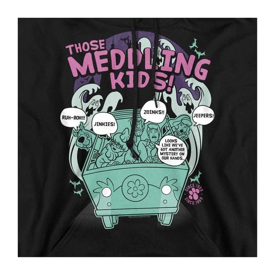 Scooby Doo - "Meddling Since 1969" Kapuzenpullover für Herren/Damen Unisex (Schwarz) - Image 3