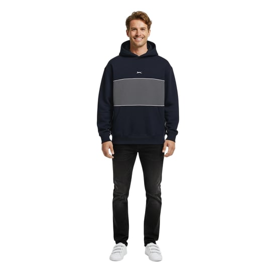 Slazenger - Kapuze mit Kordelzug für Herren (Marine) - Image 1