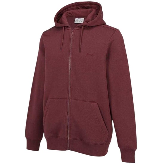 Slazenger - Hoodie mit durchgehendem Reißverschluss für Herren, Polyester-Baumwollmischgewebe (Burgunderrot) - Image 3
