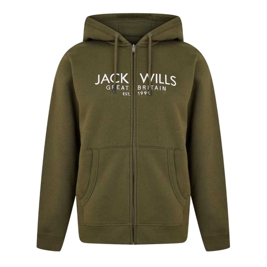 Jack Wills - "Pinebrook" Hoodie mit durchgehendem Reißverschluss für Herren (Blattdesign) - Image 2