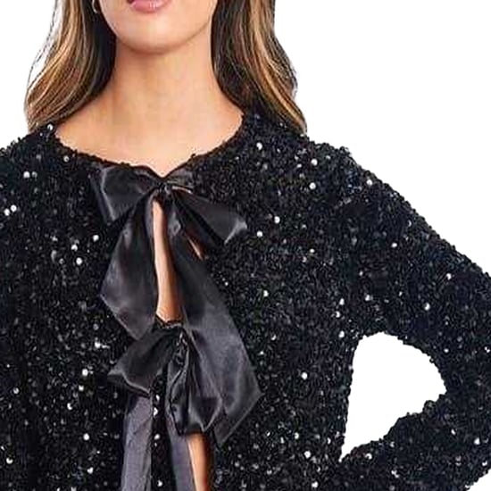 Be You - Bluse für Damen, Pailletten, leger, Langärmlig (Schwarz) - Image 4