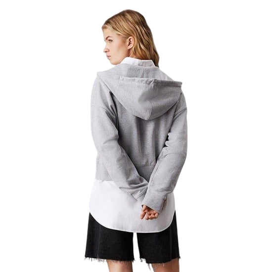 Calvin Klein - Hoodie mit durchgehendem Reißverschluss für Damen (Grau meliert) - Image 3