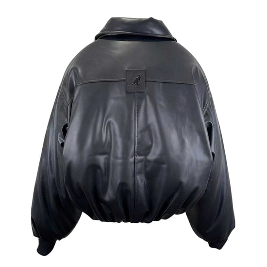 Kangol - Bomberjacke für Damen, Gerippter Ärmelaufschlag (Schwarz) - Image 2
