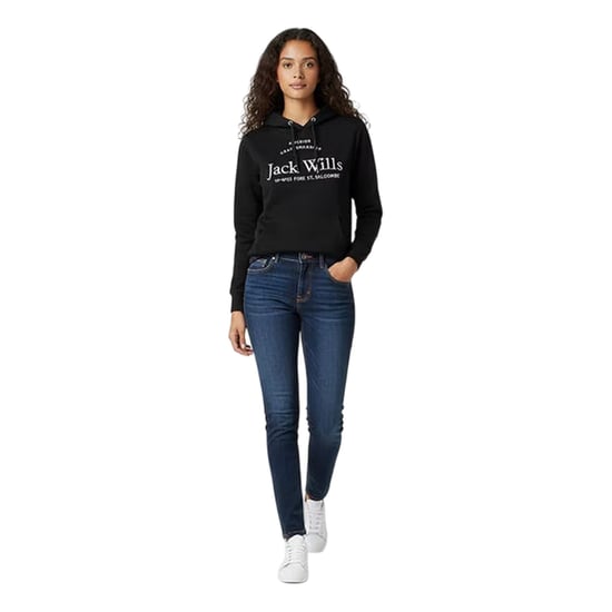 Jack Wills - Kapuzenpullover für Damen, Logo (Schwarz) - Image 1