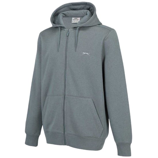 Slazenger - Hoodie mit durchgehendem Reißverschluss für Herren, Polyester-Baumwollmischgewebe (Schiefergrau) - Image 3