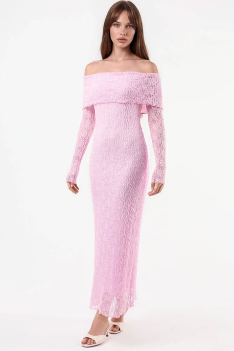 Trägerloses Jacquard Bodycon Midi-Kleid - Image 5