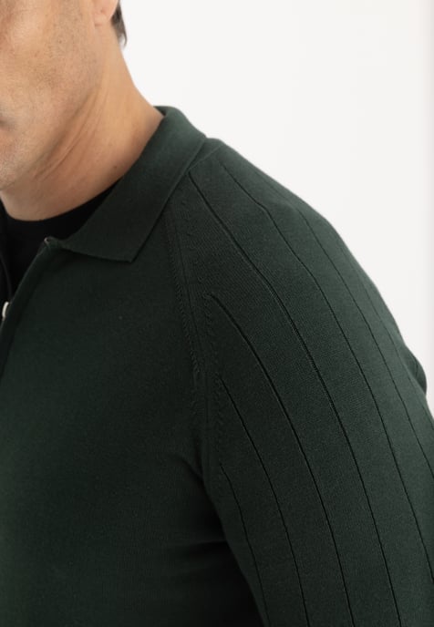 Pullover Pullover Mit Polokragen Und Reißverschluss - Image 4