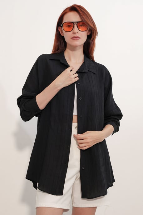 Damen Viskose Nylon Hemd - Image 1