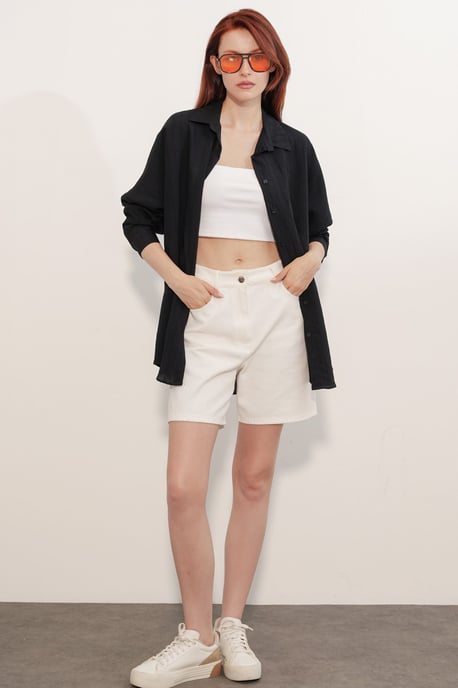 Damen Viskose Nylon Hemd - Image 2