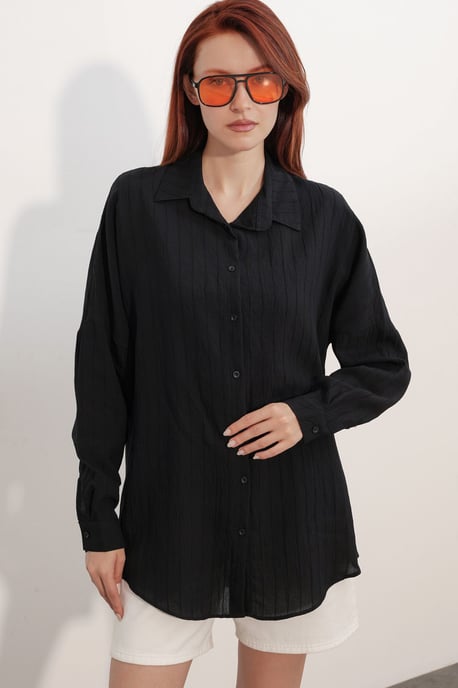 Damen Viskose Nylon Hemd - Image 4