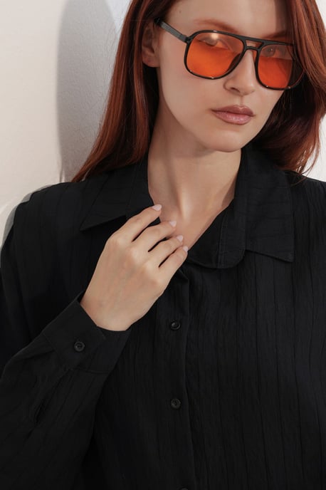 Damen Viskose Nylon Hemd - Image 5