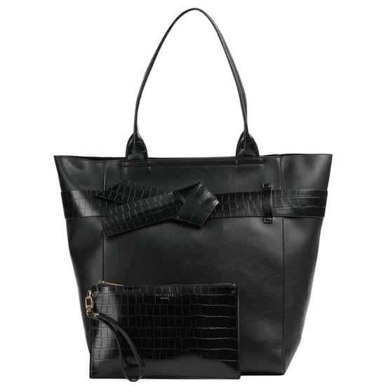 Schwarze Tragetasche Von Ted Baker Mit Krokodil-effekt Und Schleife - Image 2