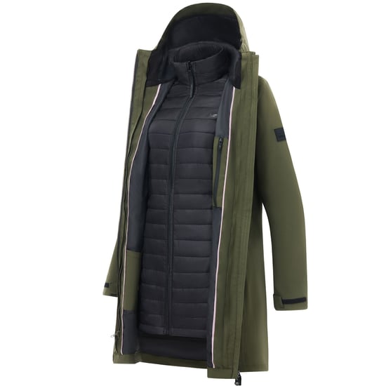 Regatta - "Denbury" Jacke für Damen, 3 in 1 (Dunkel-Khaki/Schwarz) - Image 4