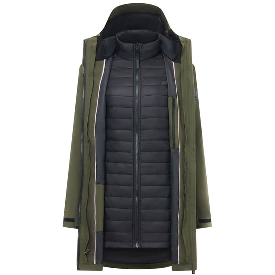 Regatta - "Denbury" Jacke für Damen, 3 in 1 (Dunkel-Khaki/Schwarz) - Image 6