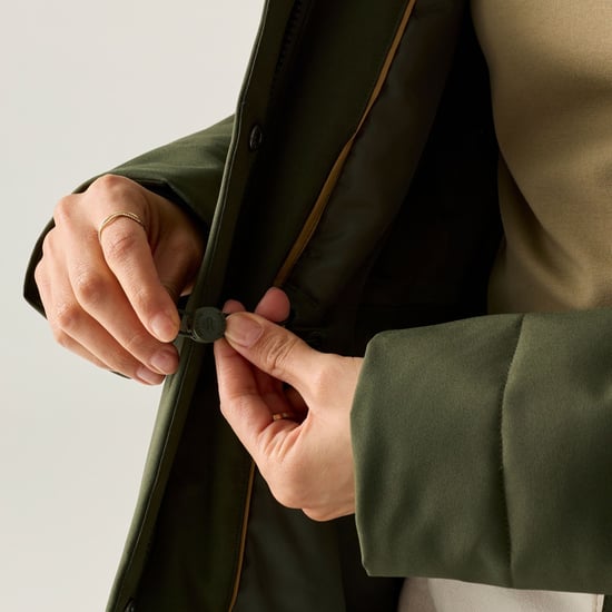 Regatta - "Ramona" Jacke, wasserfest für Damen (Dunkel-Khaki/Schwarz) - Image 6
