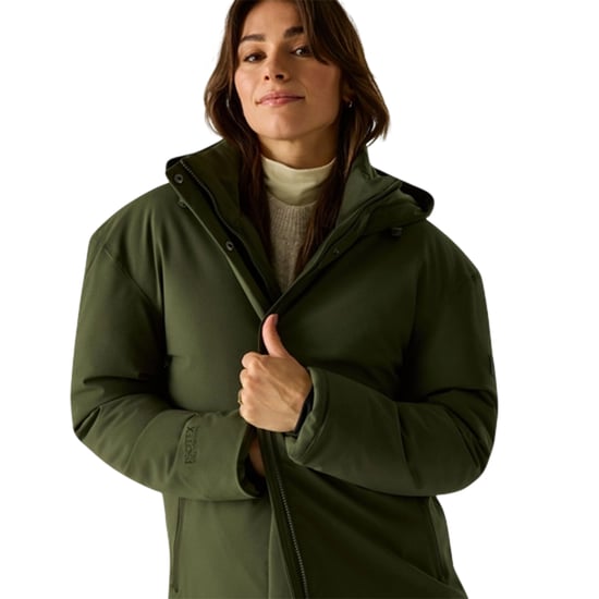 Regatta - "Janna" Isolier-Jacke für Damen, Lang, Wasserfest (Dunkel-Khaki) - Image 4