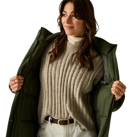 Regatta - "Janna" Isolier-Jacke für Damen, Lang, Wasserfest (Dunkel-Khaki) - Image 5