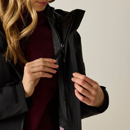 Regatta - "Denbury" Jacke für Damen, 3 in 1 (Schwarz/Asche) - Image 3