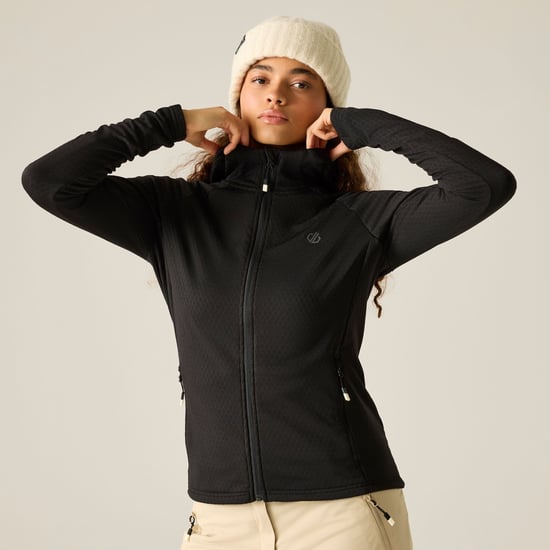 Dare 2B - "Ventura" Midlayer für Damen, mit Kapuze, Stretch (Schwarz) - Image 1
