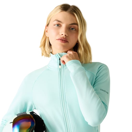 Dare 2B - "Lowline" Midlayer für Damen, Durchgehender Reißverschluss, Core Stretch (Wasser Blau) - Image 6