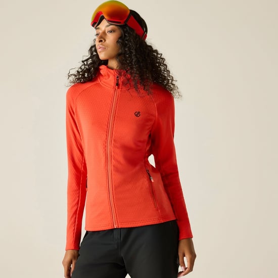 Dare 2B - "Ventura" Midlayer für Damen, mit Kapuze, Stretch (Granatapfel-Rot) - Image 1