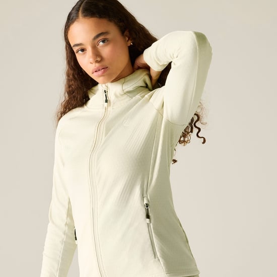 Dare 2B - "Ventura" Midlayer für Damen, mit Kapuze, Stretch (Mandelmilch) - Image 1