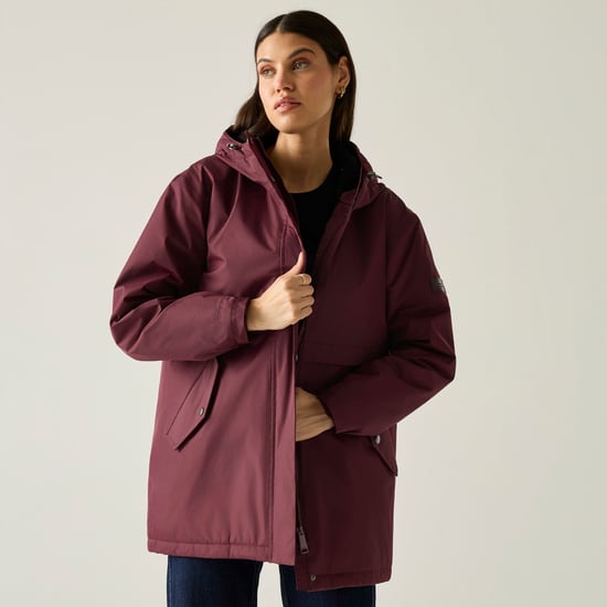 Regatta - "Brielly" Jacke, wasserfest für Damen (Feige/Schwarz) - Image 1