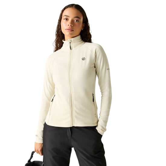 Dare 2B - "Lowline" Midlayer für Damen, Durchgehender Reißverschluss, Core Stretch (Mandelmilch) - Image 1