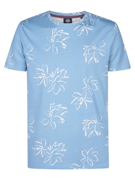 Petrol Industries - All-Over Print T-Shirt Grafito Herren - Blau - Image 1