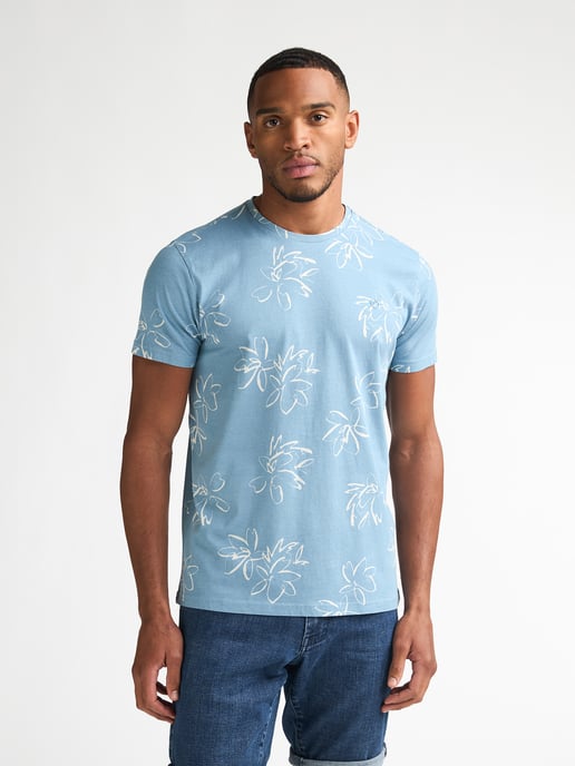 Petrol Industries - All-Over Print T-Shirt Grafito Herren - Blau - Image 3